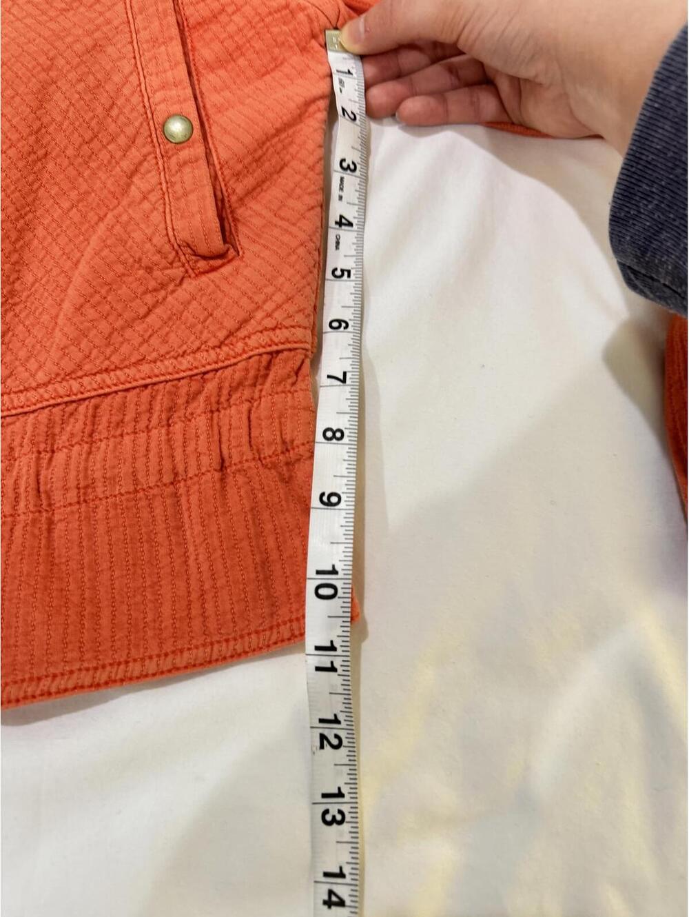 Anthropologie Coral Orange Joyce Quilted Textured Moto Full Zip Jacket- Size XS - Picture 7 of 9